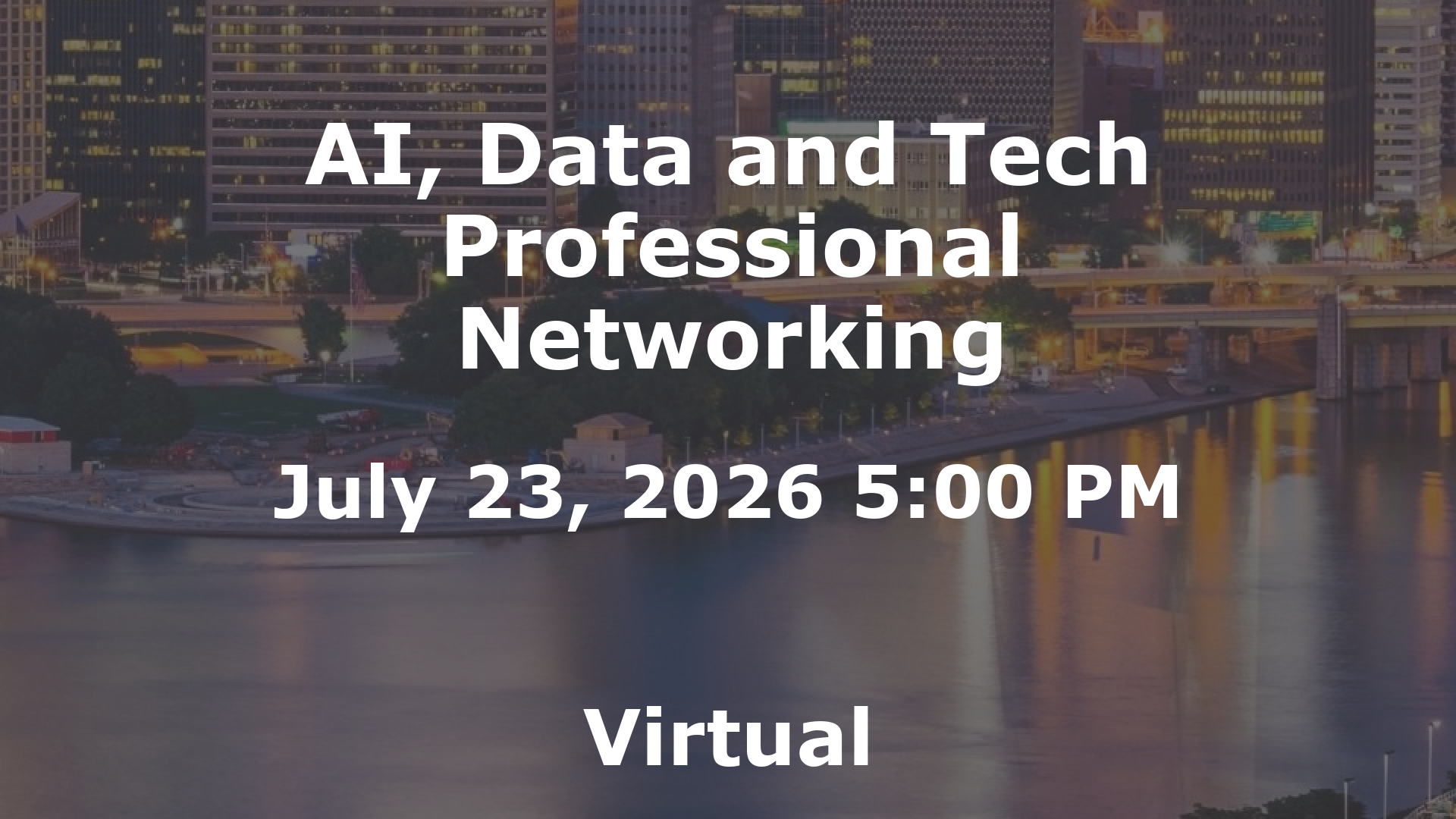 AI, Data and Tech Professional Networking event image